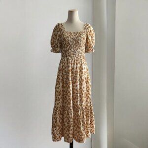 Floral Smocked Maxi Dress